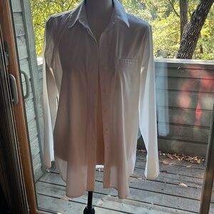 Athleta dress button down shirt with air vents